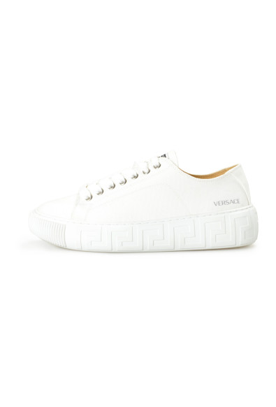 Versace Women's White Canvas Fashion Sneakers Shoes : Picture 2